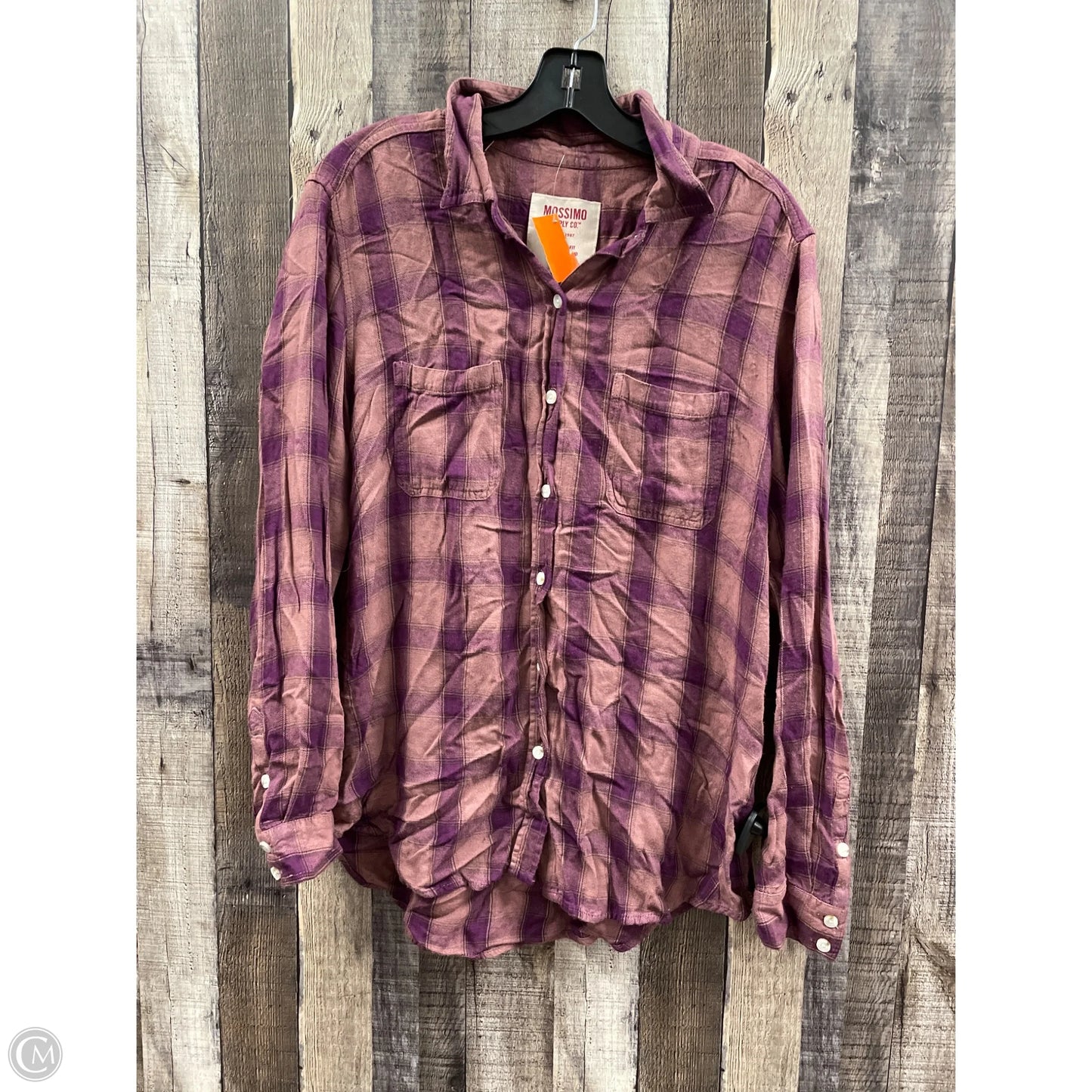 Top Long Sleeve By Mossimo In Pink, Size: L