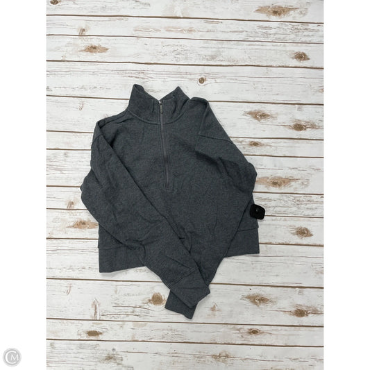 Athletic Top Long Sleeve Collar By Calia In Grey, Size: M