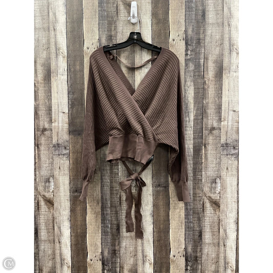 Sweater By Love Tree In Brown, Size: L