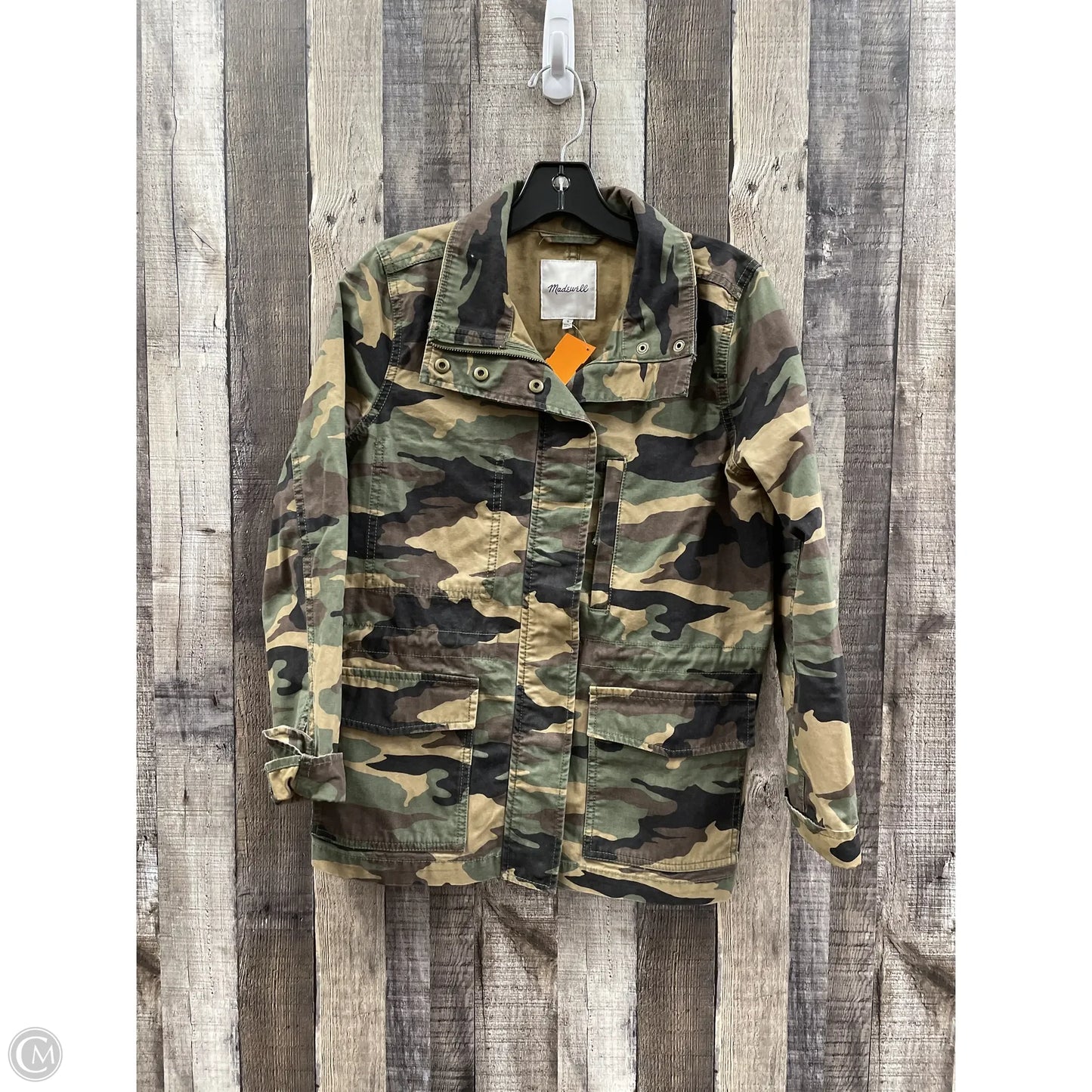 Jacket Denim By Madewell In Camouflage Print, Size: S