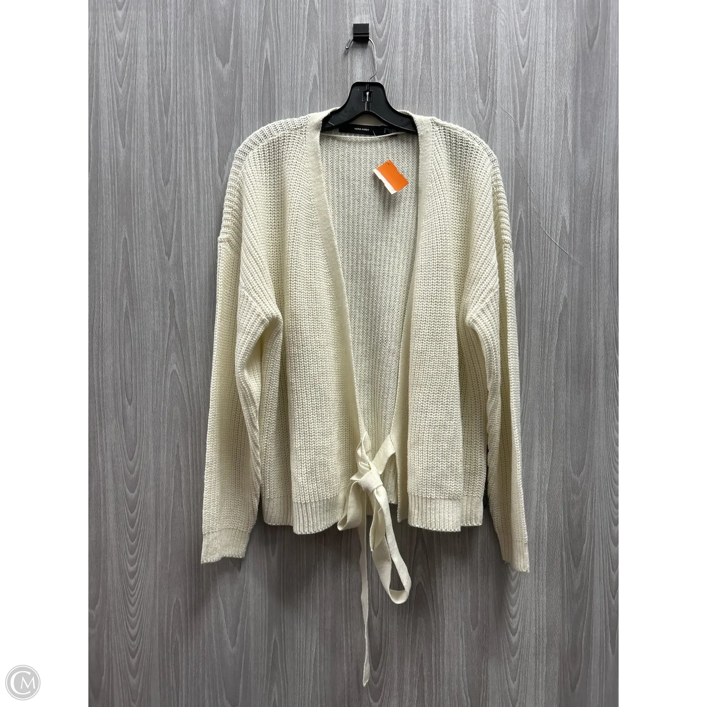 Sweater Cardigan By Vero Moda In White, Size: 1x