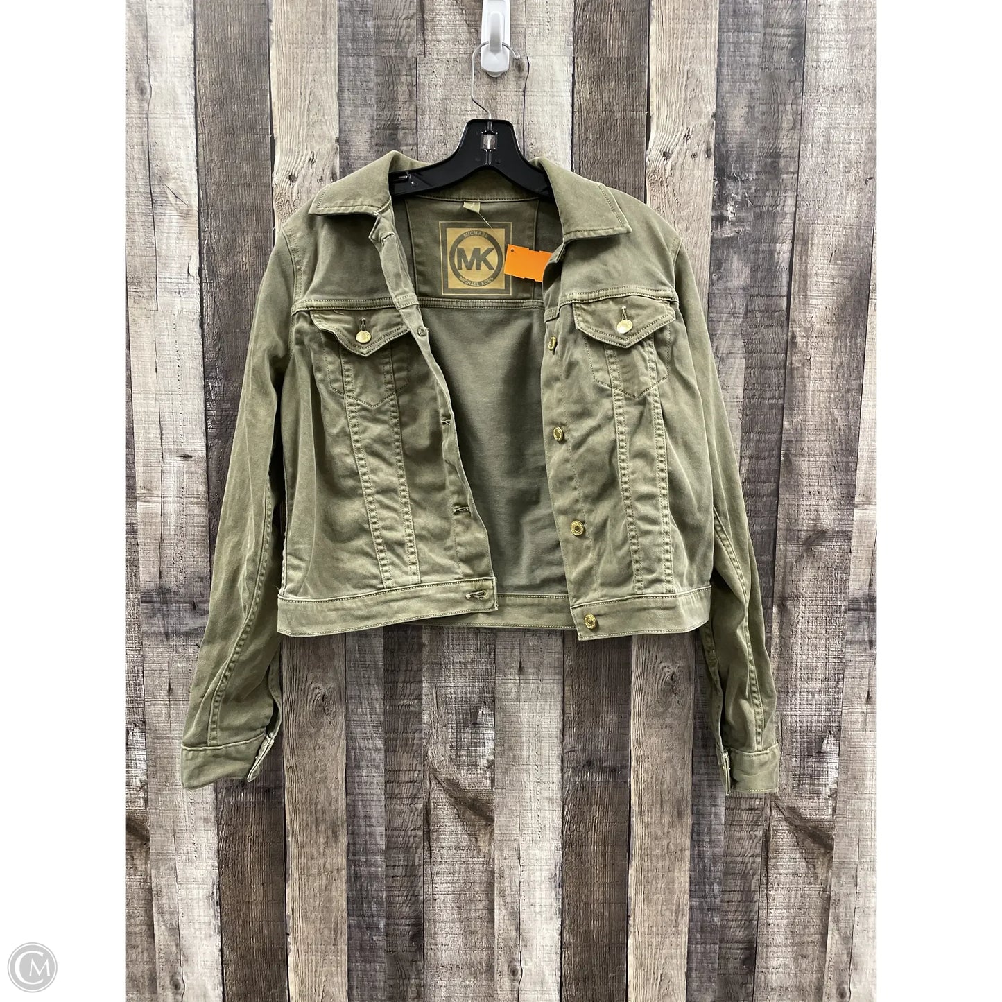 Jacket Designer By Michael Kors In Green, Size: S