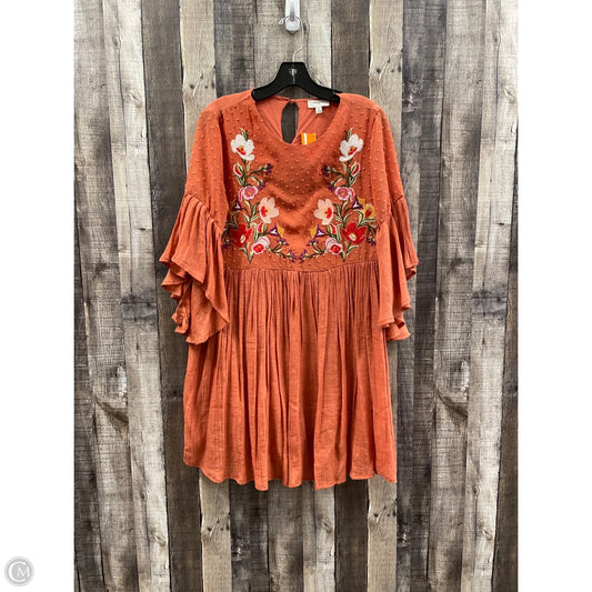 Dress Casual Short By Umgee In Orange, Size: M