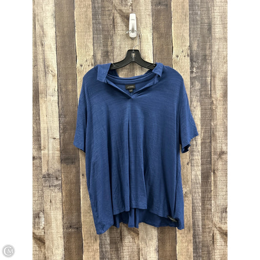 Top Short Sleeve By J. Jill In Navy, Size: 2x
