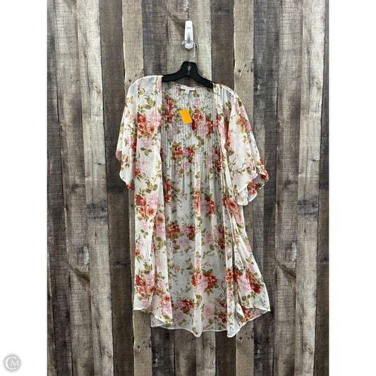 Kimono By American Eagle In Floral Print, Size: Xs