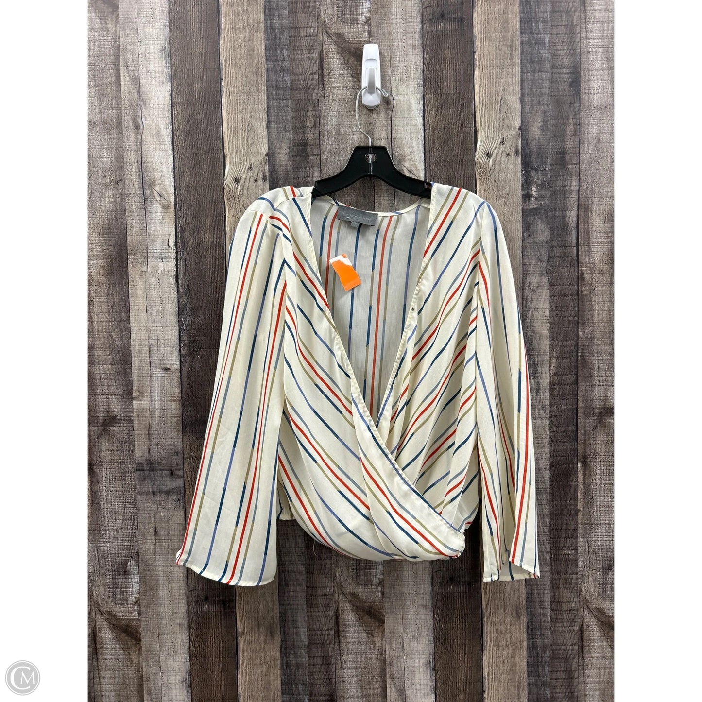 Top Long Sleeve By Sunday In Brooklyn In Striped Pattern, Size: S