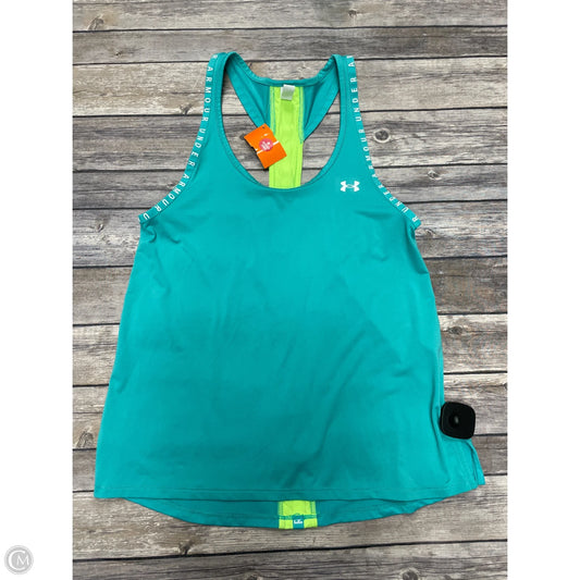 Athletic Tank Top By Under Armour In Green, Size: Xs