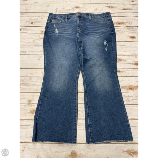 Jeans Wide Leg By Terra & Sky In Blue Denim, Size: 18