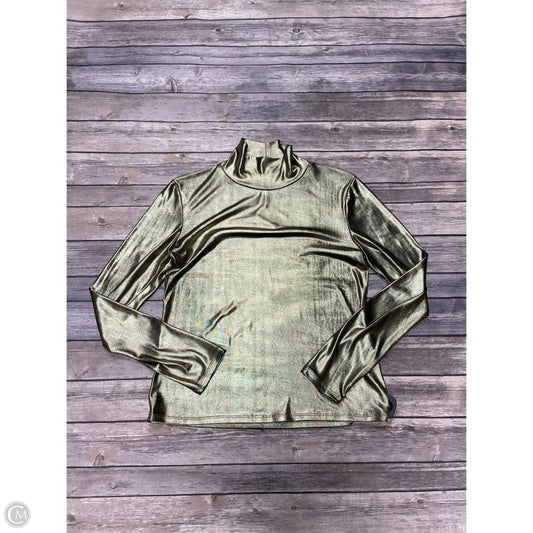 Top Long Sleeve By Rachel Roy In Gold, Size: L