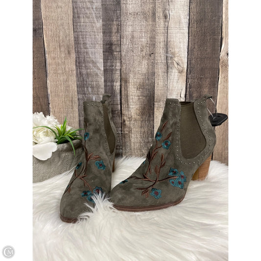 Boots Ankle Heels By Crown Vintage In Multi-colored, Size: 9