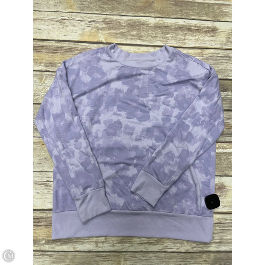 Athletic Sweatshirt Crewneck By Mondetta In Purple, Size: M