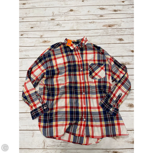Top Long Sleeve By Old Navy In Multi-colored, Size: Xxl