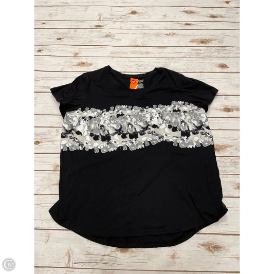 Athletic Top Short Sleeve By Tek Gear In Black, Size: 2x