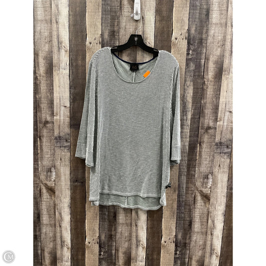 Top 3/4 Sleeve By W5 In Striped Pattern, Size: 1x