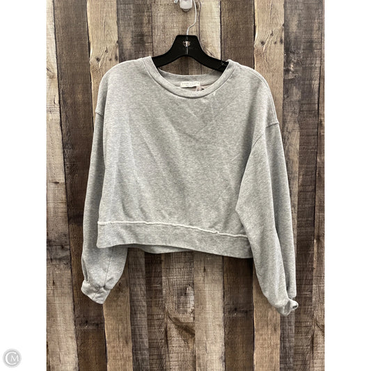 Sweatshirt Crewneck By Paper Crane In Grey, Size: L
