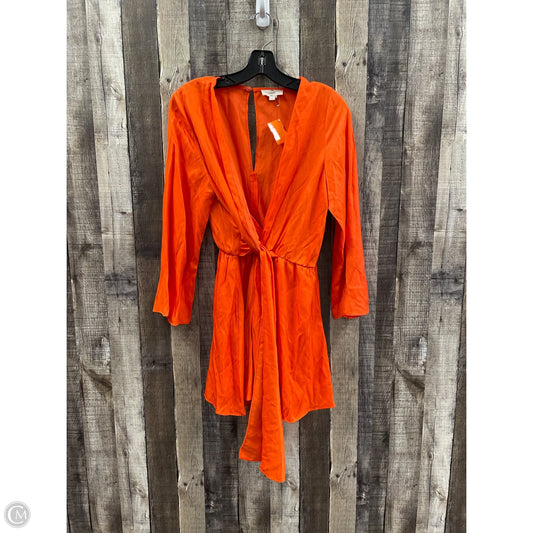 Romper By Entro In Orange, Size: S
