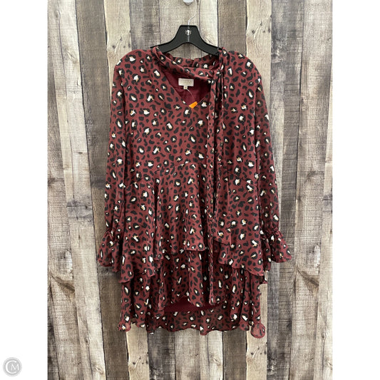 Dress Casual Short By Mudpie In Maroon, Size: M