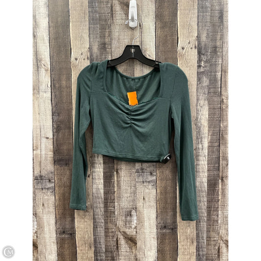 Top Long Sleeve By Shein In Green, Size: S