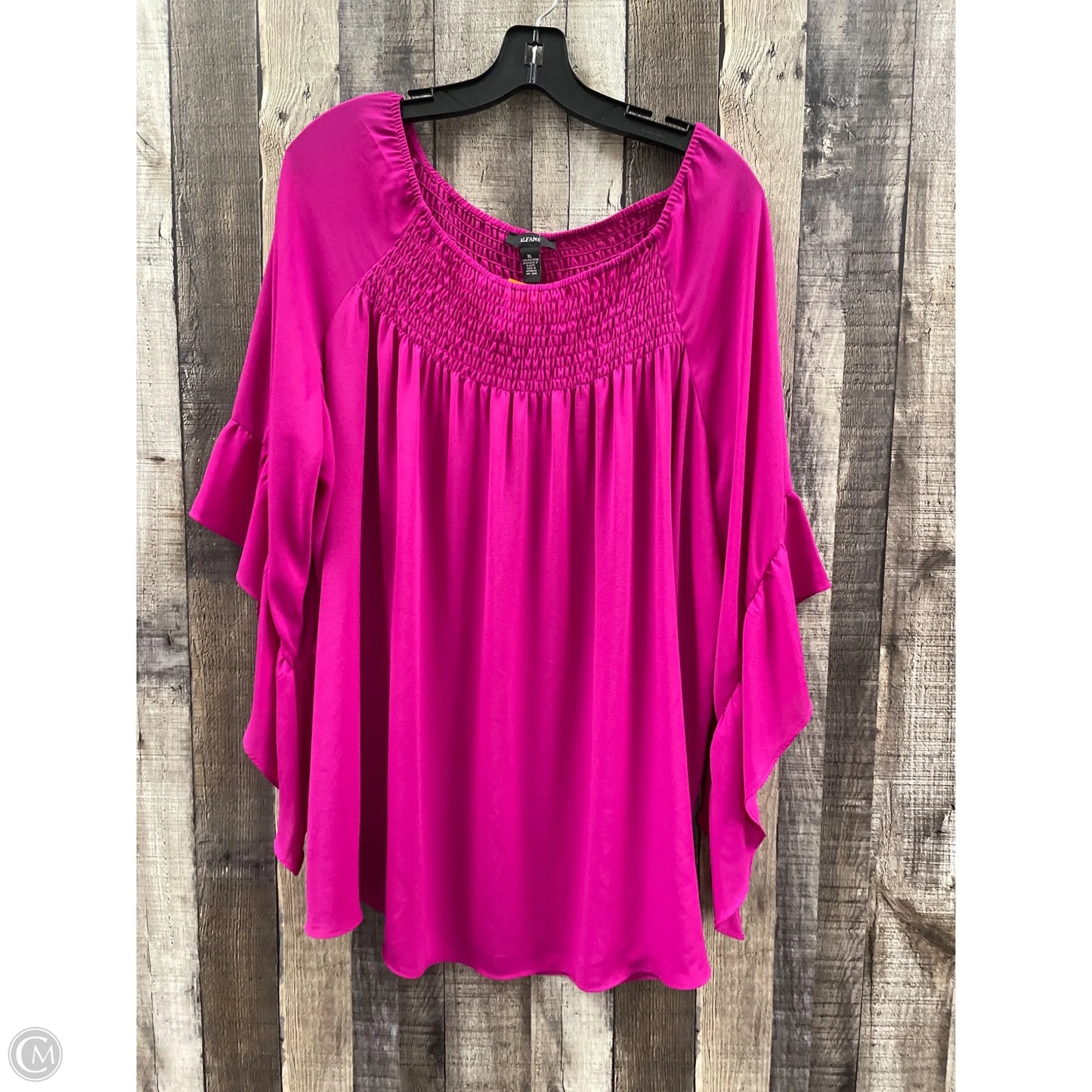 Top Long Sleeve By Alfani In Pink, Size: Xl