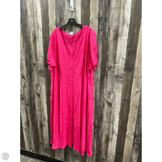 Dress Casual Maxi By Ava & Viv In Pink, Size: 3x