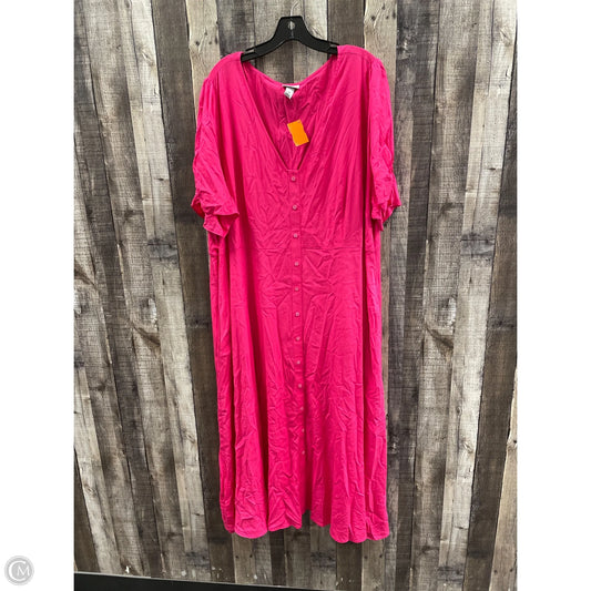 Dress Casual Maxi By Ava & Viv In Pink, Size: 3x