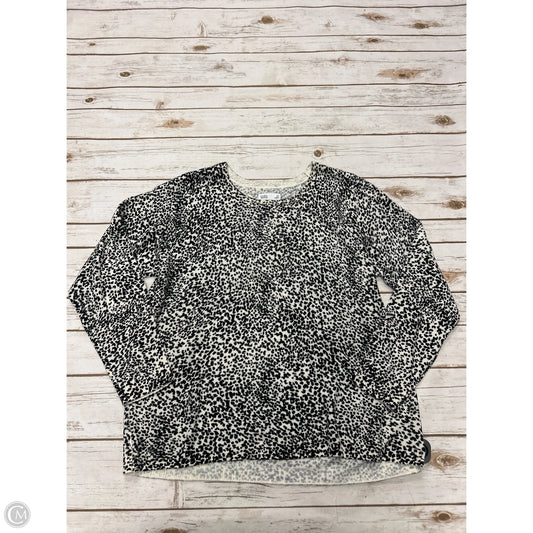 Top Long Sleeve By Croft And Barrow In Black & White, Size: 2x