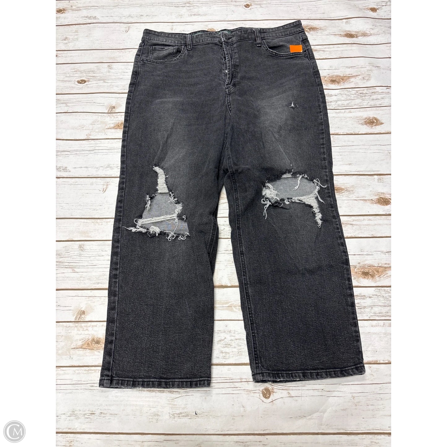 Jeans Straight By Wild Fable In Grey Denim, Size: 18