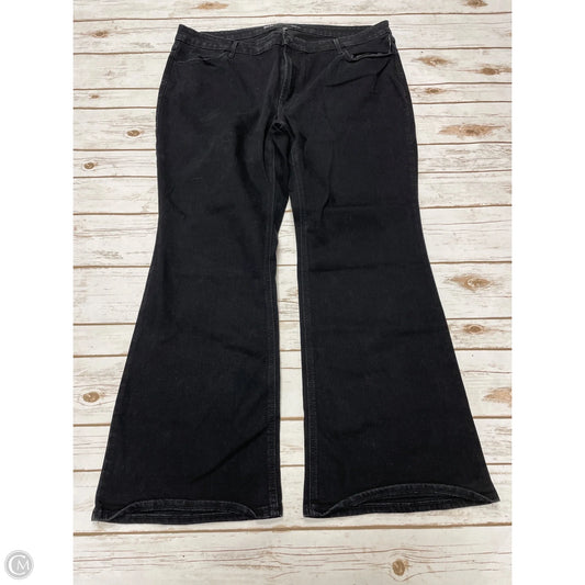 Jeans Flared By Old Navy In Black Denim, Size: 20