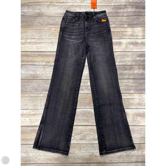 Jeans Flared By Risen In Black Denim, Size: 8