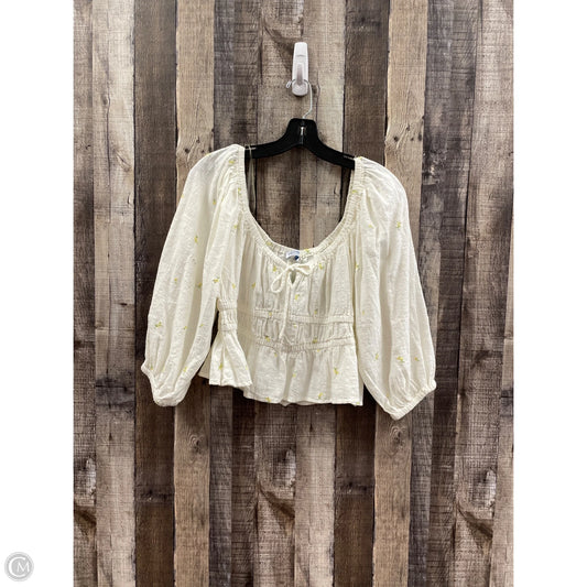 Top Long Sleeve By Arizona In Floral Print, Size: Xl