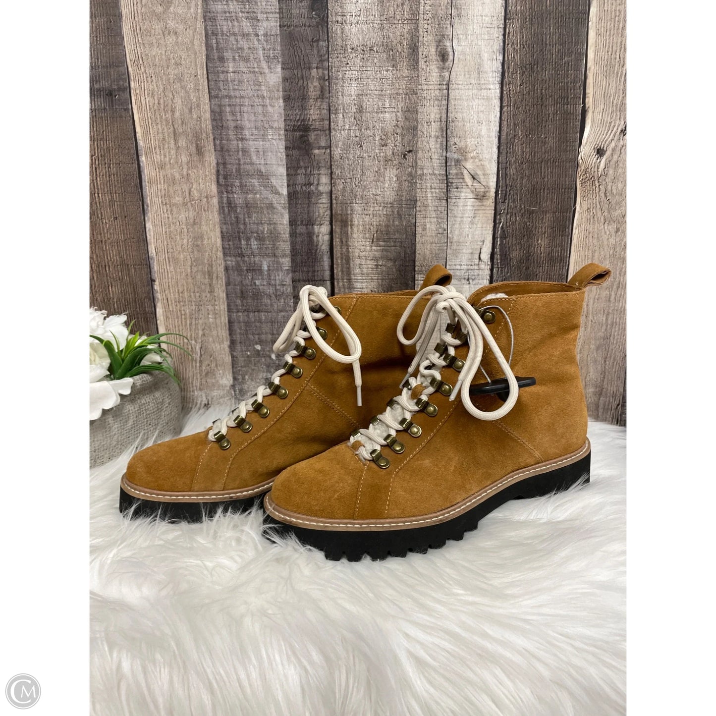 Boots Ankle Flats By Splendid In Tan, Size: 8.5