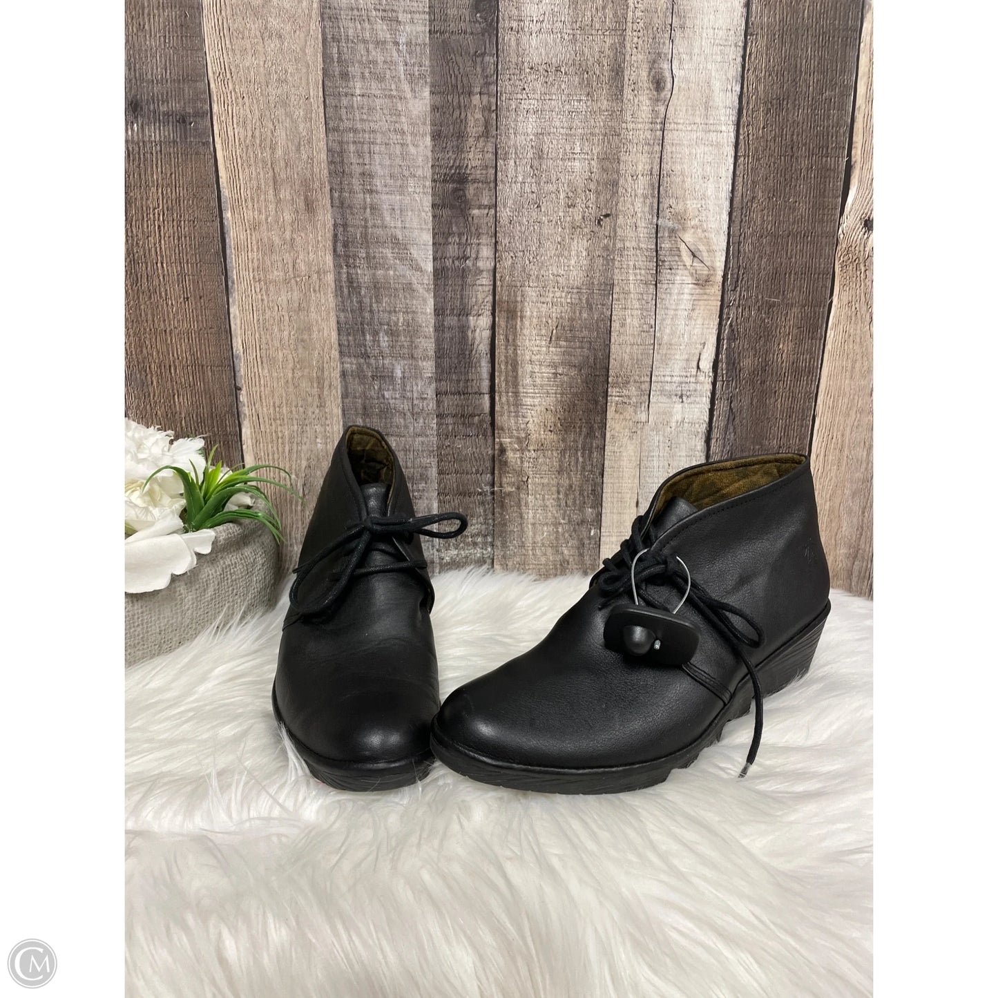 Boots Ankle Heels By Fly London In Black, Size: 9.5