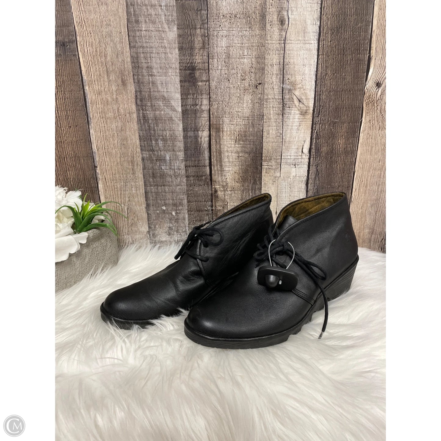 Boots Ankle Heels By Fly London In Black, Size: 9.5