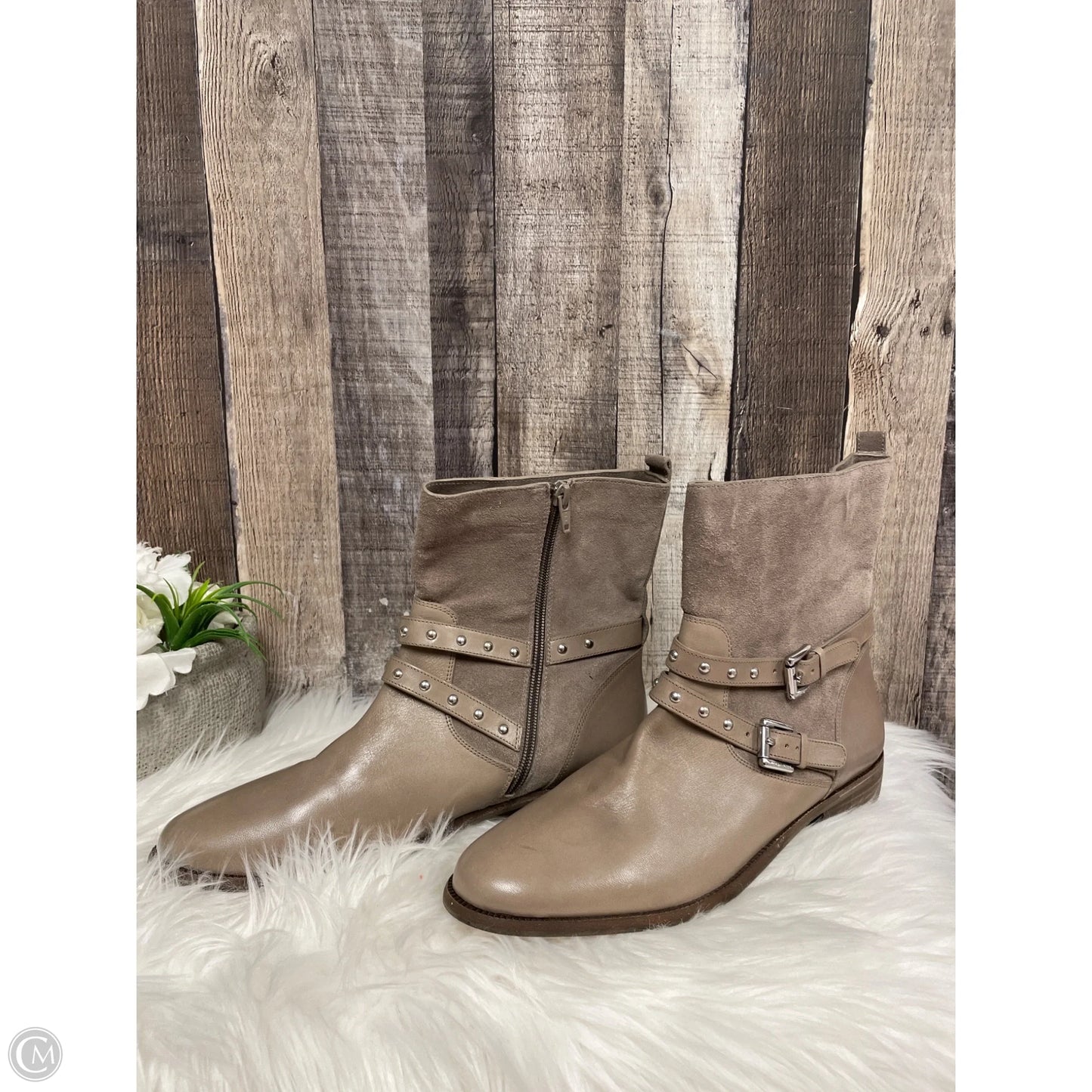 Boots Designer By Coach In Tan, Size: 10