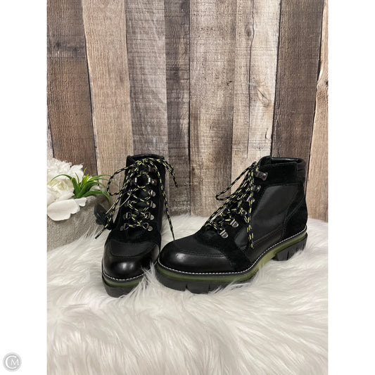 Boots Ankle Heels By Bernardo In Black & Green, Size: 6