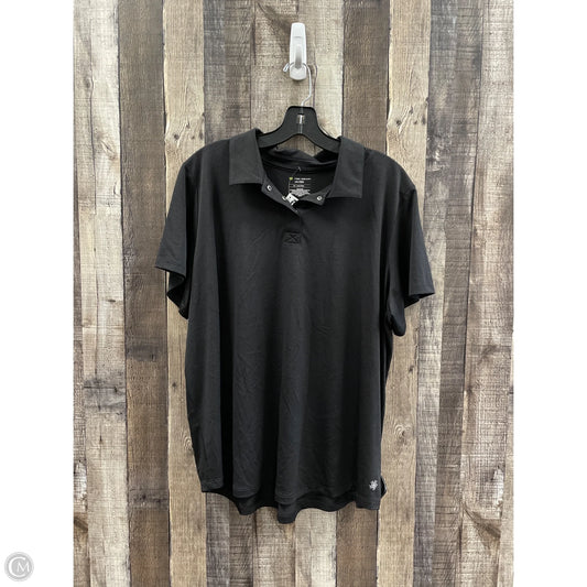 Top Short Sleeve By Tek Gear In Black, Size: 1x
