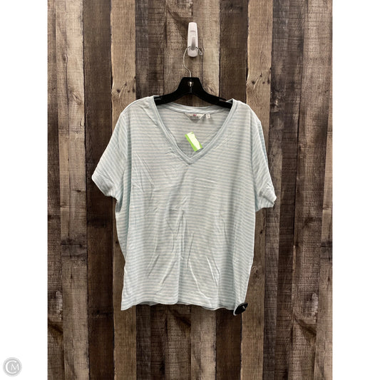 Top Short Sleeve By Vineyard Vines In Striped Pattern, Size: 2x