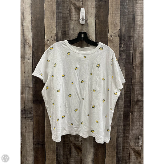 Top Short Sleeve Basic By Old Navy In Floral Print, Size: Xxl