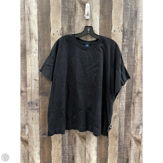 Top Short Sleeve Basic By Old Navy In Black, Size: Xxl