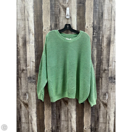 Sweater By Sonoma In Green, Size: Xxl