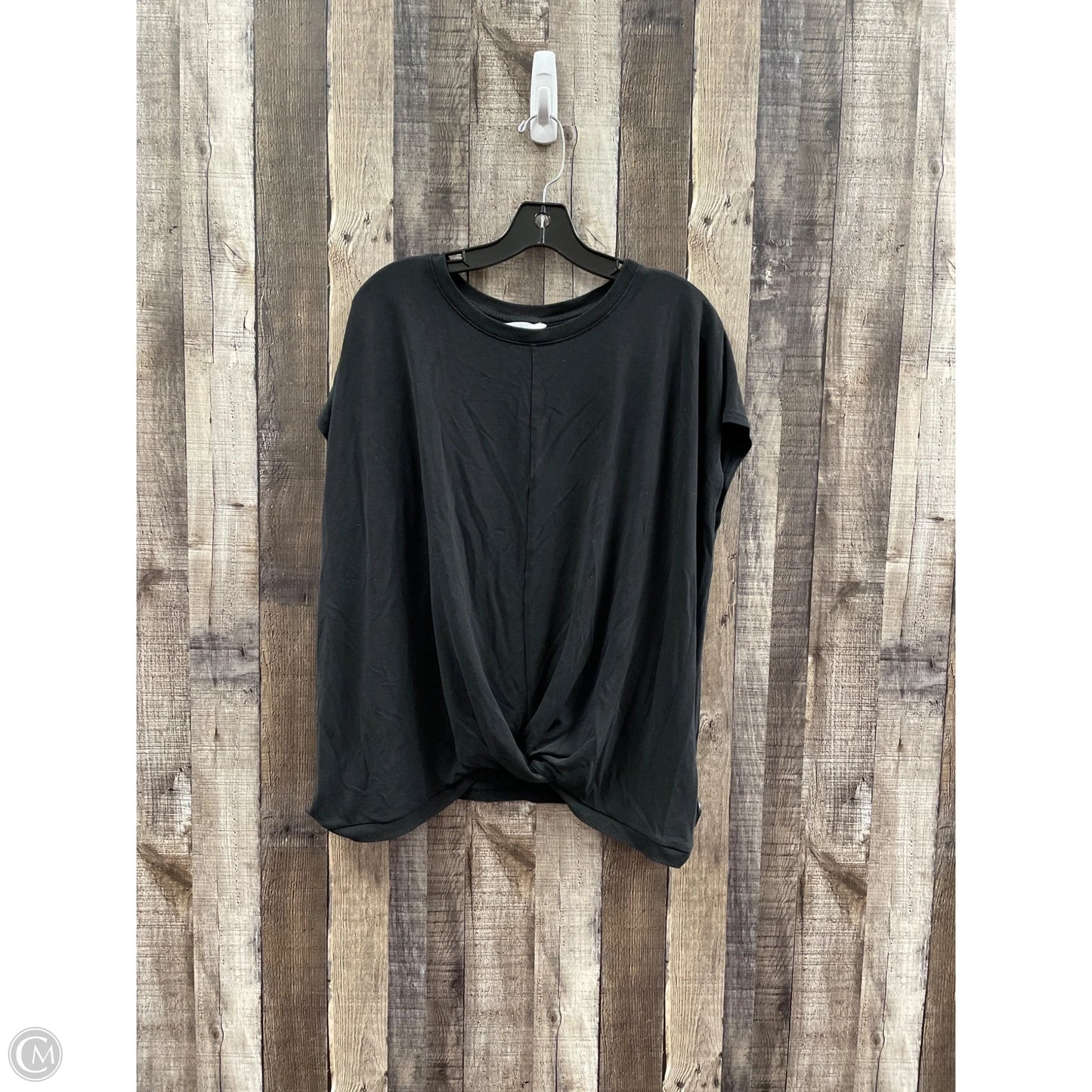 Top Short Sleeve By Time And Tru In Black, Size: Xxl