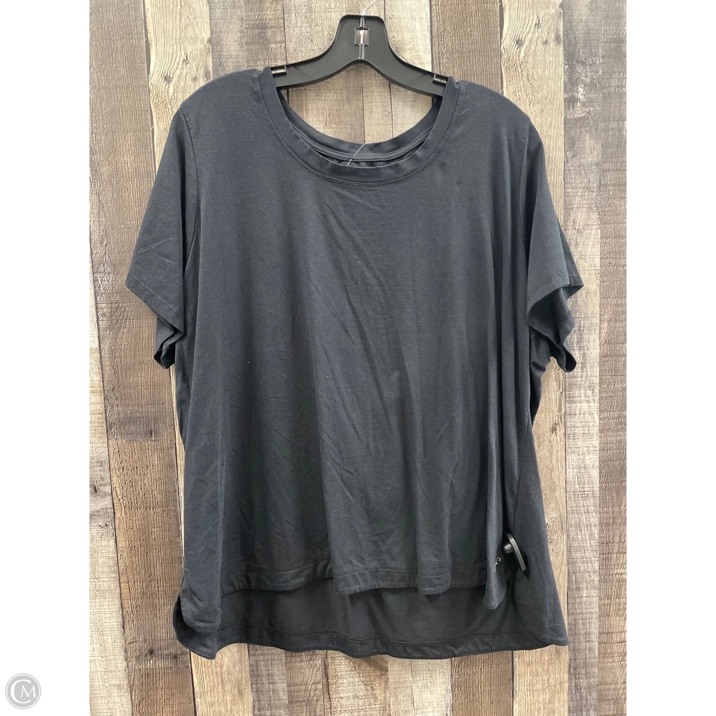 Top Short Sleeve Basic By Cme In Black, Size: 1x