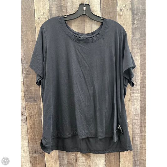 Top Short Sleeve Basic By Cme In Black, Size: 1x