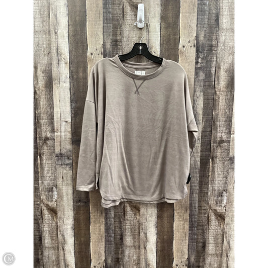 Top Long Sleeve By Maurices In Taupe, Size: 1x