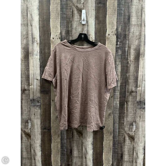 Top Short Sleeve By Universal Thread In Brown, Size: Xxl