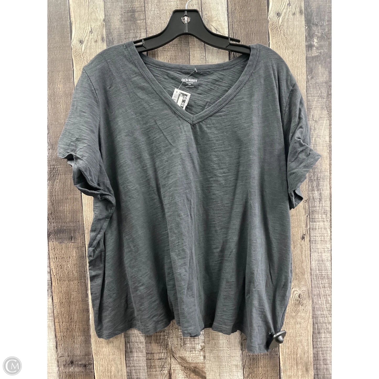 Top Short Sleeve Basic By Old Navy In Grey, Size: Xxl