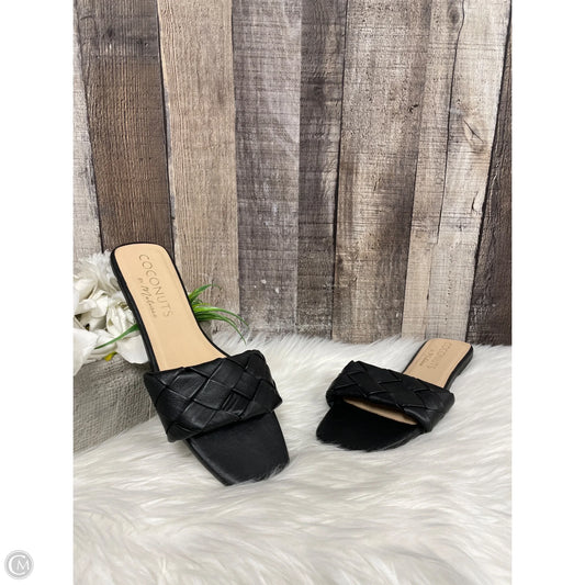 Sandals Flats By Coconuts In Black, Size: 8