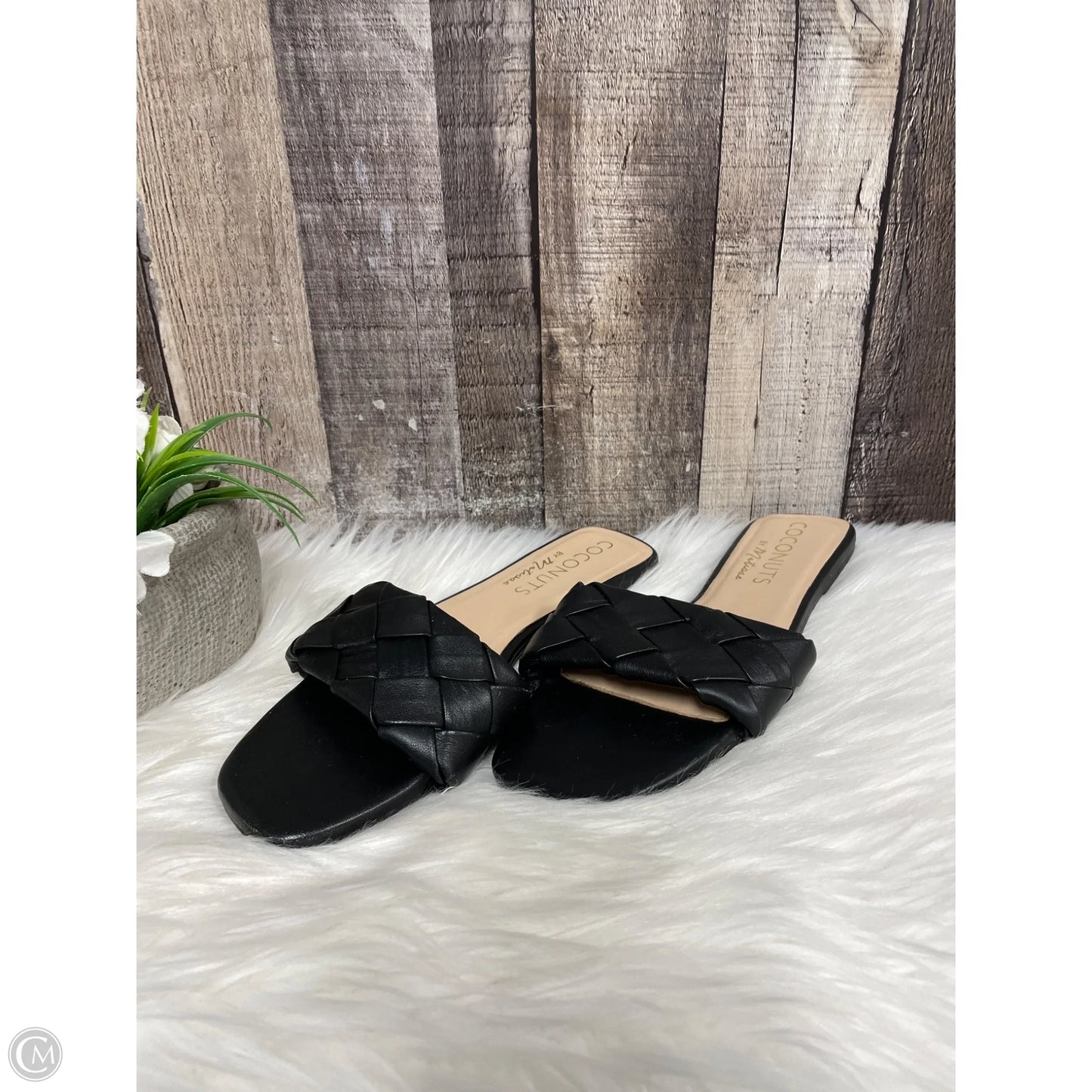 Sandals Flats By Coconuts In Black, Size: 8