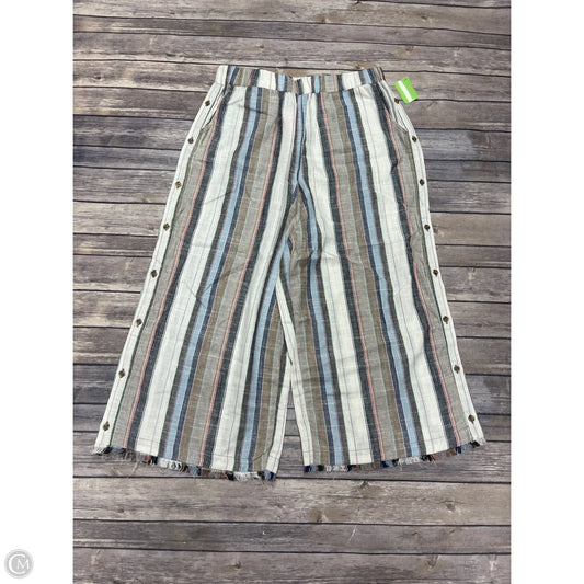 Pants Wide Leg By For The Republic In Striped Pattern, Size: L