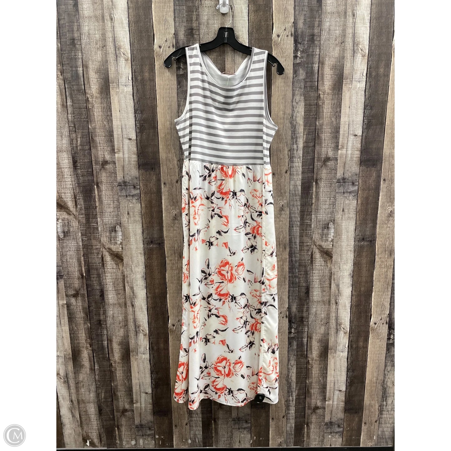 Dress Casual Maxi By Cme In Striped Pattern, Size: Xl